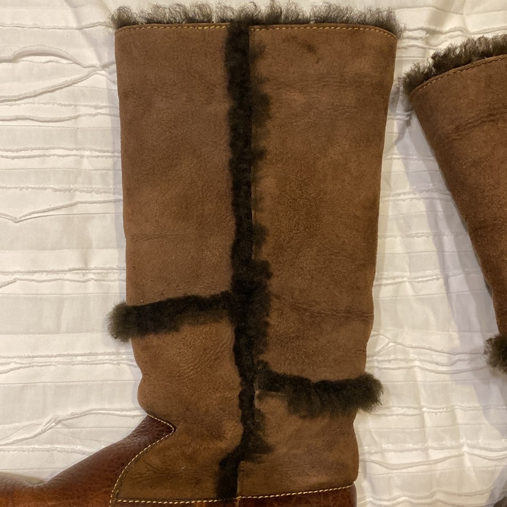 Born Brown Shearling Lined Women's Boots - Picture 13 of 15